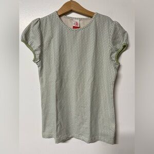 Matilda Jane Serendipity Girl's Blue Cap Sleeve Patterned Top size 12